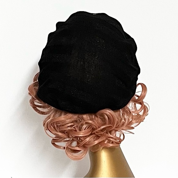 Striped lurex sweater knit beret hat - Picture 3 of 4